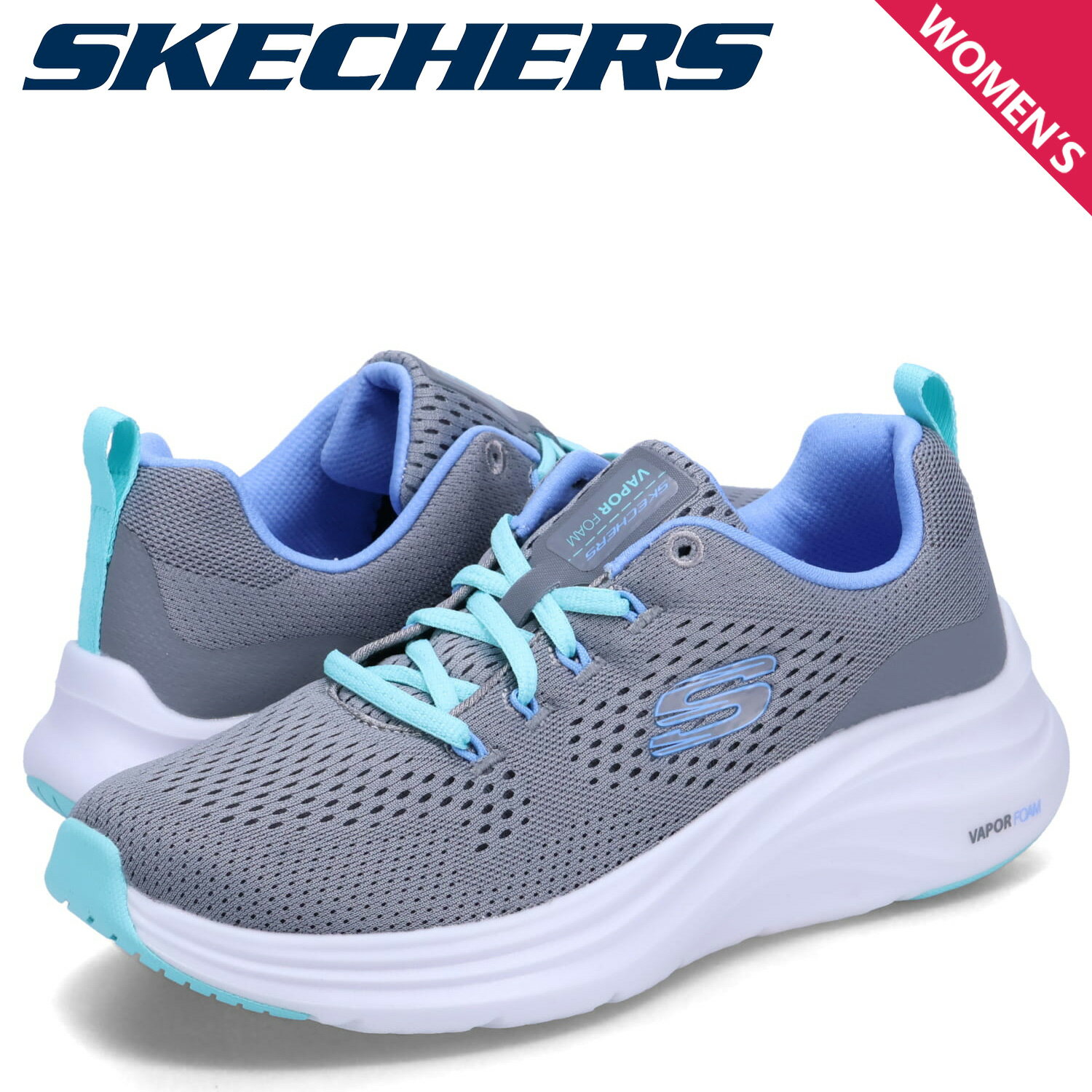 【クーポンで最大1000円OFF！5/16 10:59まで】 スケッチャーズ SKECHERS スニーカー ベーパー フォーム レディース VAPOR FOAM FRESH TREND グレー 150024