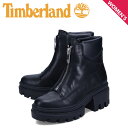  ティンバーランド Timberland ブーツ エヴァーリー フロントジップ レディース 厚底 EVERLEIGH FRONT ZIP BOOT ブラック 黒 A5YJV