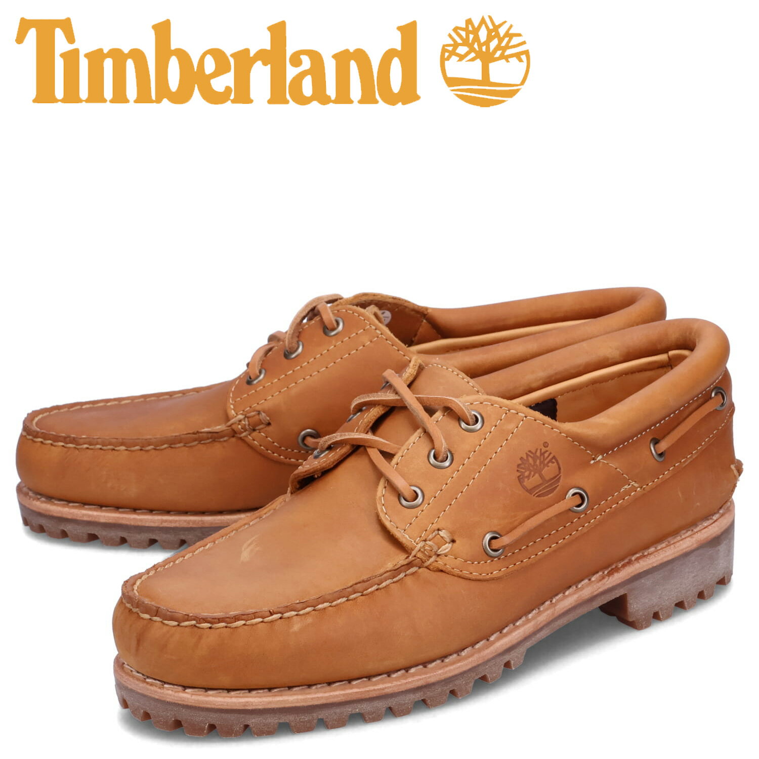 【クーポンで最大1000円OFF！5/16 10:59まで】 ティンバーランド Timberland デッキシューズ モカシン 3アイ ラグ ハンドソーン メンズ 3 EYE LUG HAND SEWN ウィート A5YWH