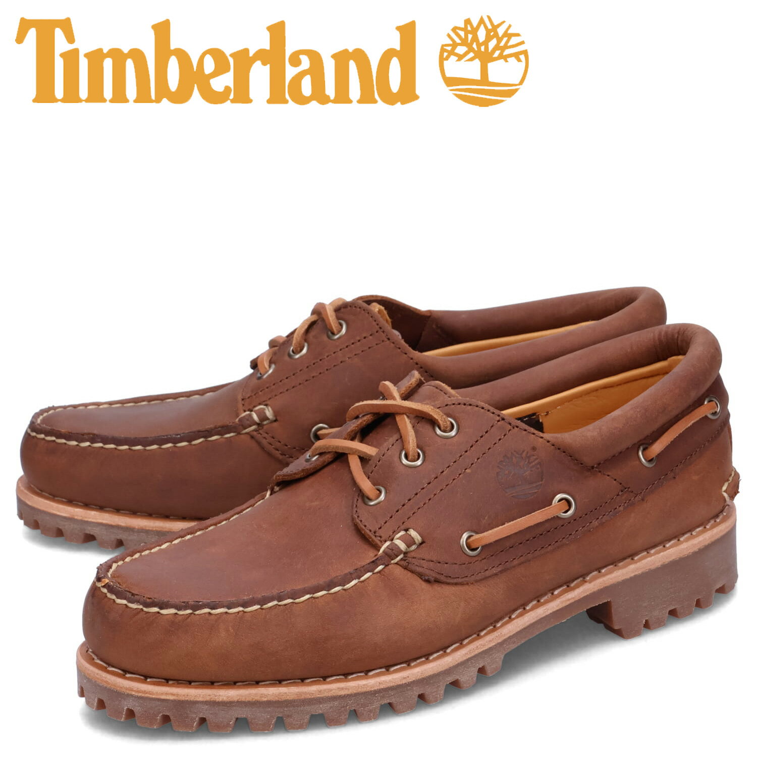  ティンバーランド Timberland デッキシューズ モカシン 3アイ ラグ ハンドソーン メンズ 3 EYE LUG HAND SEWN ダーク ブラウン A62FW