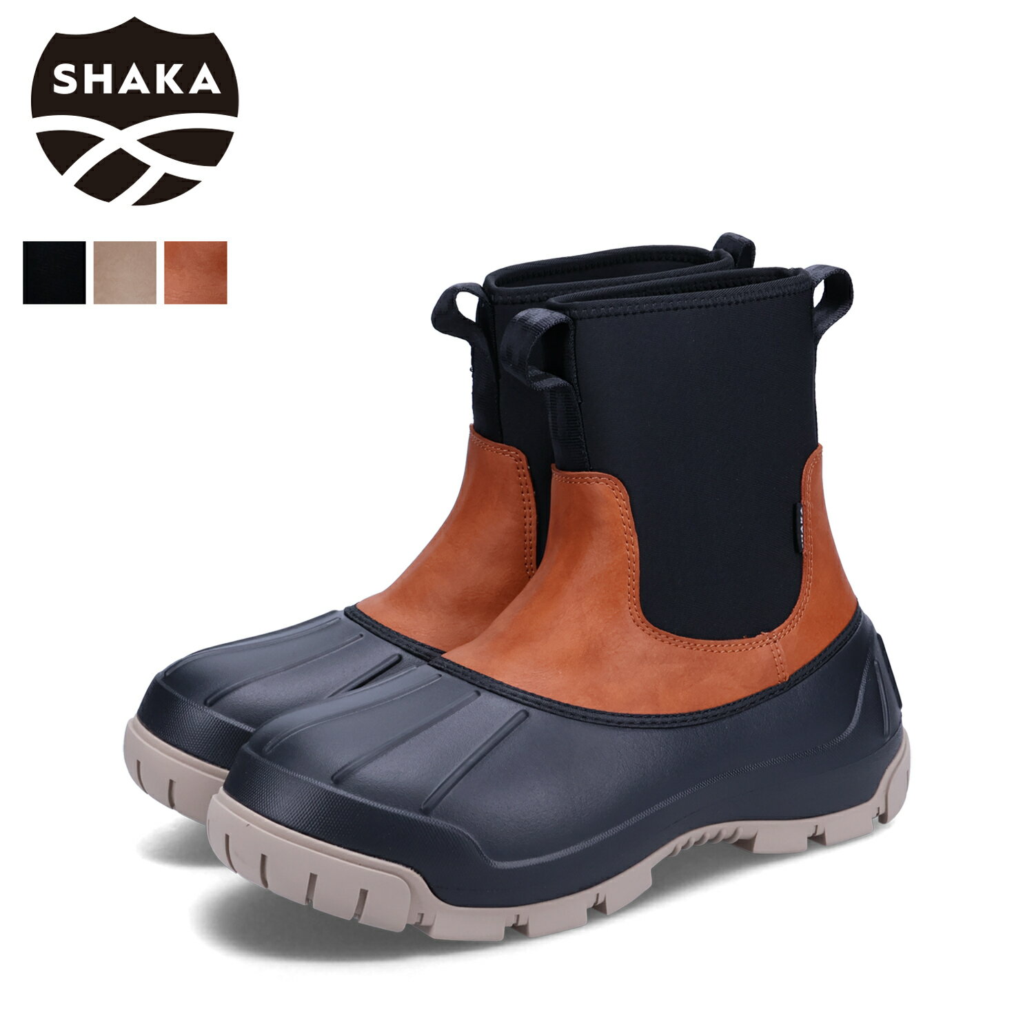 SHAKA シャカ ブーツ スワンプ ストレッチ ブーティー MT メンズ SWAMP STRETCH BOOTIE MT ブラック ベージュ ブラウン 黒 SK-258