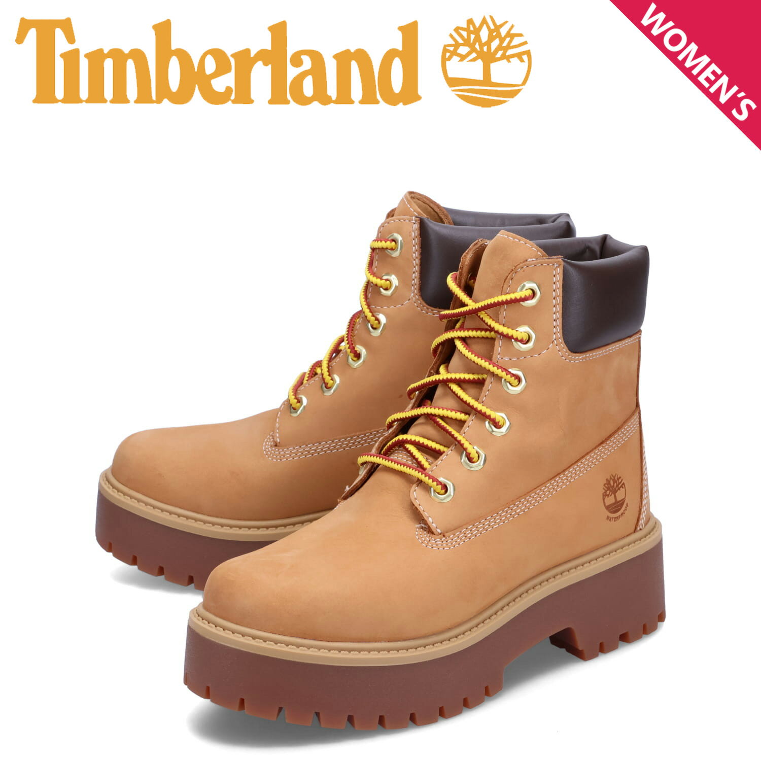 ティンバーランド Timberland ブーツ 6インチ プレミアム ウォータープルーフ プラットフォーム レディース 厚底 防水 PREMIUM WP PLATFORM BOOT ウィート A5RJD