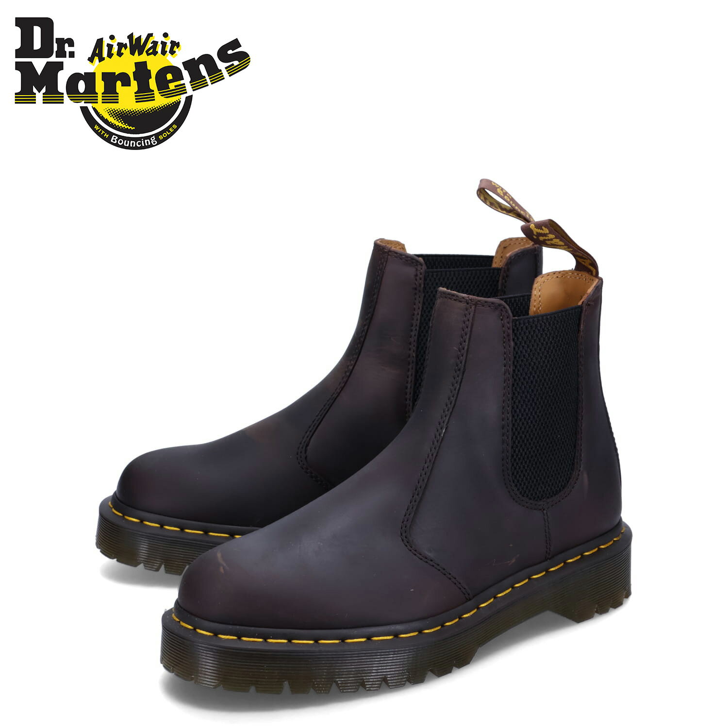 ドクターマーチン サイドゴアブーツ メンズ ドクターマーチン Dr.Martens チェルシーブーツ 2976 サイドゴア ベックス メンズ 2976 BEX CHELSEA BOOT ダーク ブラウン 27896201