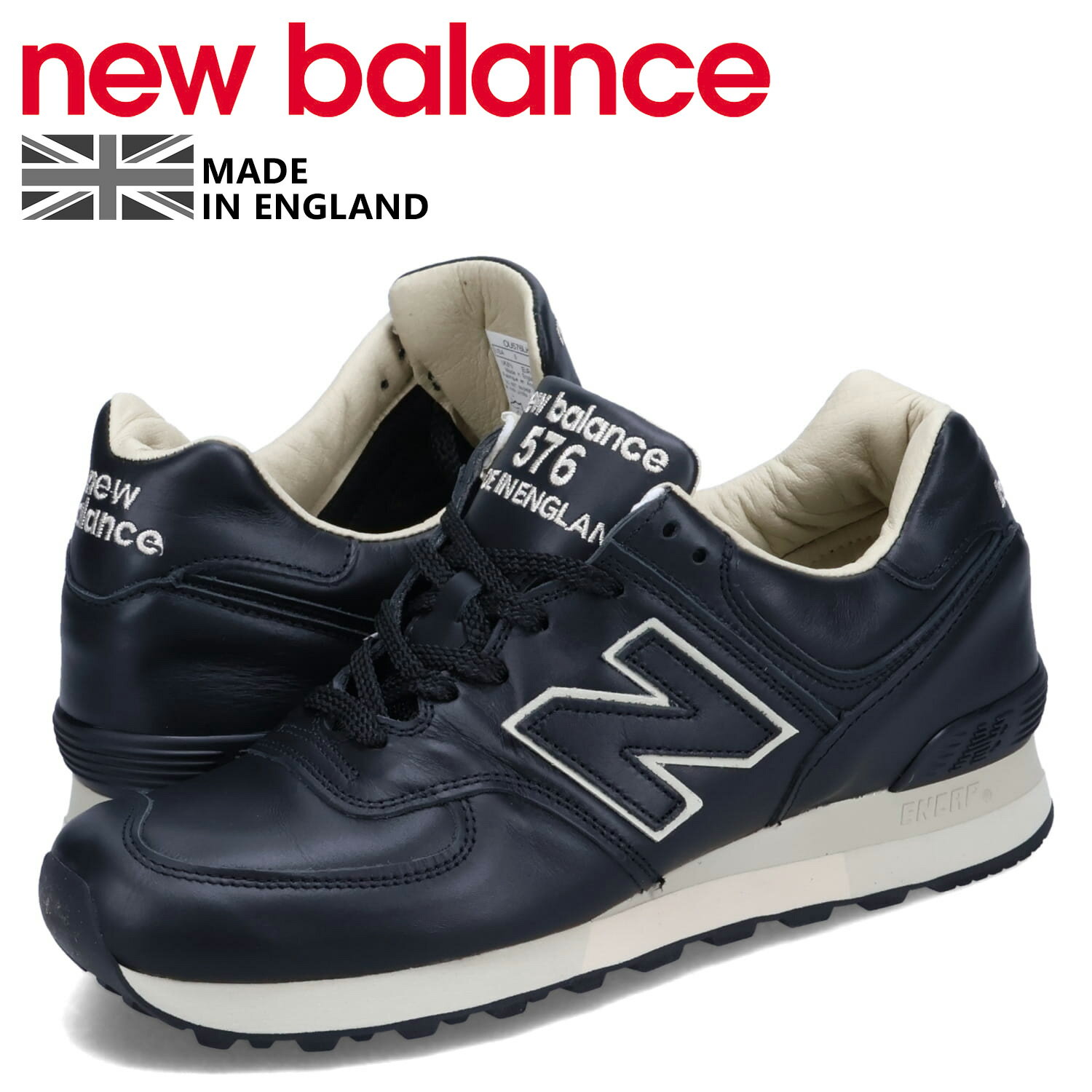 ニューバランス new balance 576 スニーカー メンズ Dワイズ MADE IN UK ブラック 黒 OU576LKK