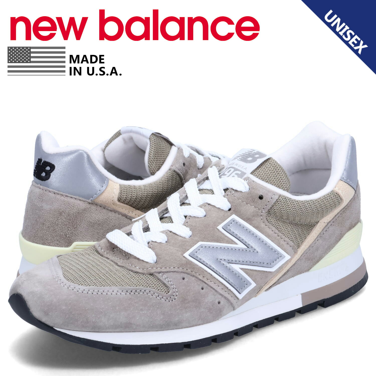 ニューバランス new balance 996 スニーカー メンズ レディース Dワイズ MADE IN USA グレー U996GR