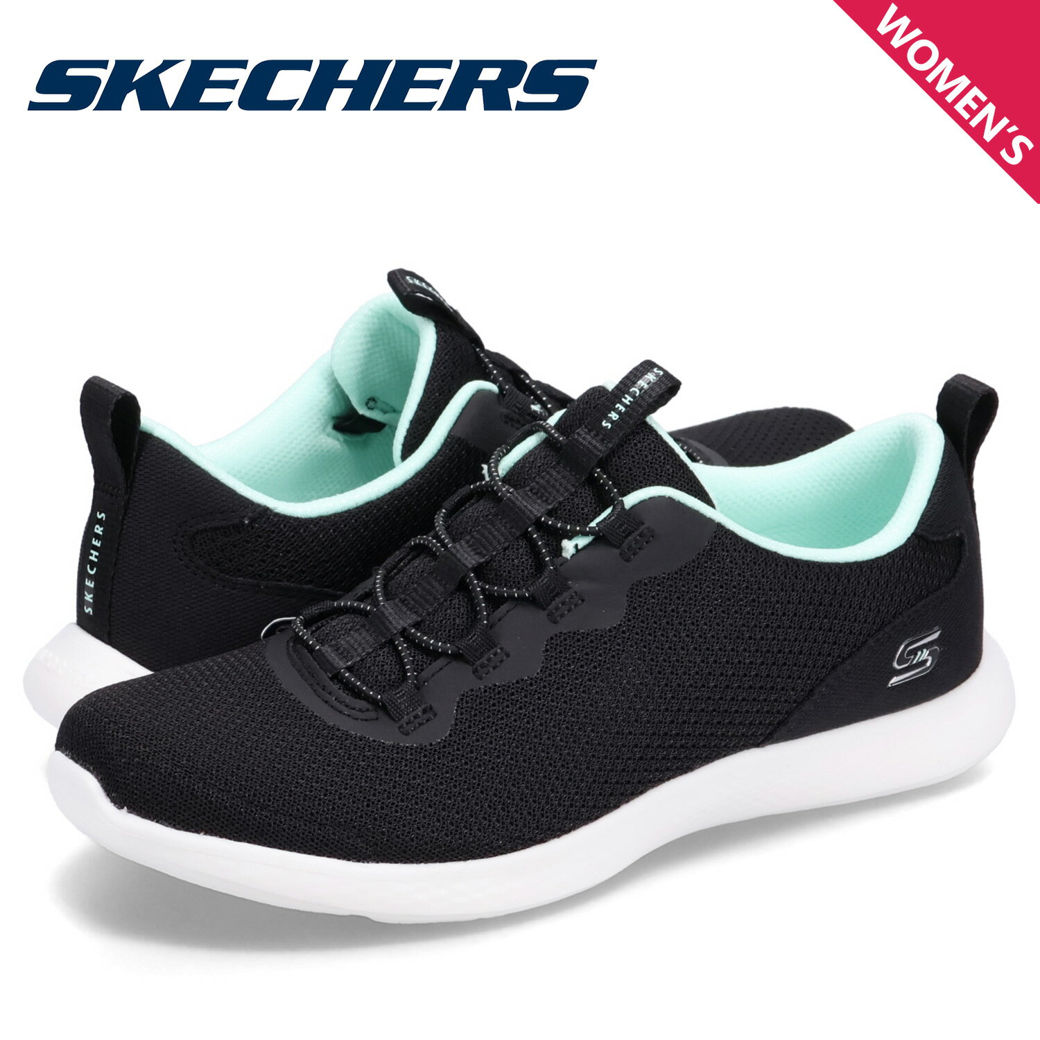 【クーポンで最大1000円OFF！5/16 10:59まで】 スケッチャーズ SKECHERS スニーカー ベーパー フォーム ライト レディース VAPOR FOAM LITE ブラック 黒 104481