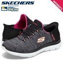 スケッチャーズ SKECHERS スリップインズ ハンズフリー スニーカー スリッポン サミッツ レディース SLIP-INS SUMMITS DAZZLING HAZE ブラック 黒 149937W