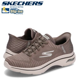 スケッチャーズ SKECHERS スリップインズ ハンズフリー ゴーウォーク アーチフィット 2.0 スニーカー メンズ HANDS FREE SLIP GO WALK ARCH FIT 2.0 GRAND ブラウン 216601