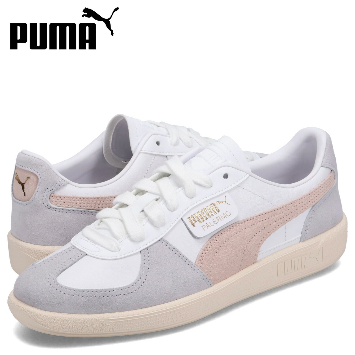 プーマ レザースニーカー メンズ 【クーポンで最大1000円OFF！5/16 10:59まで】 PUMA プーマ スニーカー パレルモ レザー メンズ PALERMO LEATHER ホワイト 白 396464-04