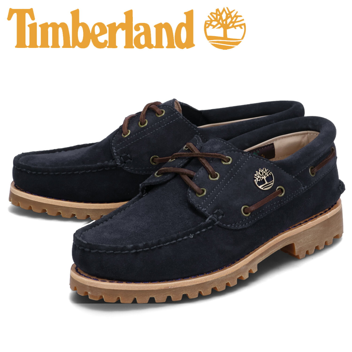 【クーポンで最大1000円OFF 5/16 10:59まで】 ティンバーランド Timberland スリーアイ デッキシューズ メンズ AUTHENTIC 3 EYE CLASSIC ダーク ブルー A683W