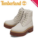 【クーポンで最大1000円OFF！5/1 10:59まで】 ティンバーランド Timberland ブーツ 6インチ レディース 防水 ウォータープルーフ STONE STREET 6 INCH PREMIUM WATERPROOF BOOT ホワイト 白 A6AWZ