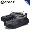 【クーポンで最大1000円OFF！4/19 10:59まで】 クロックス crocs スニーカー スリッポン エコー ストーム メンズ レディース ECHO STORM ダーク グレー 209414-003