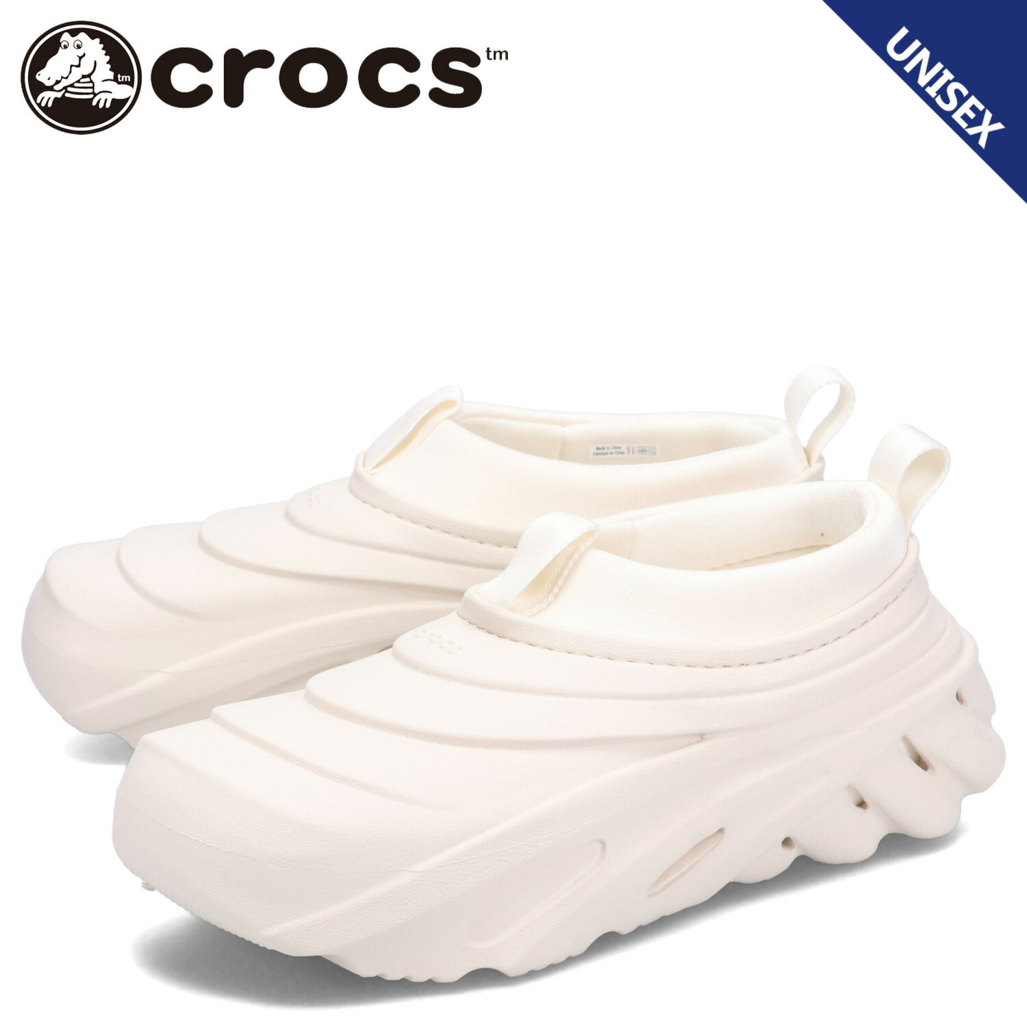クロックス crocs スニーカー スリッポン エコー ストーム メンズ レディース ECHO STORM ホワイト 白 209414-0HR