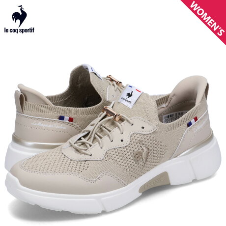 ルコック スポルティフ le coq sportif スニーカー LCS ロワール レディース 撥水 軽量 LCS LOIR ベージュ QL3XJC01BG