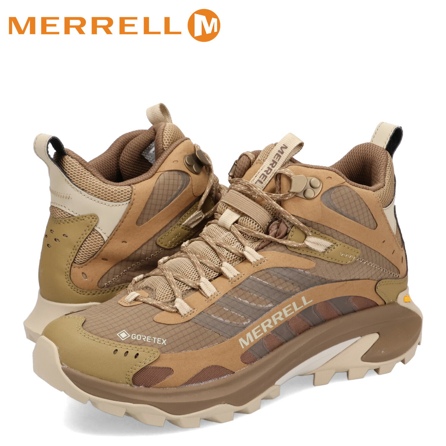 メレル MERRELL ハイキングシューズ ブーツ ウォーキング モアブ スピード 2 ゴアテックス メンズ MOAB SPEED 2 MID GORE-TEX カーキ J037505