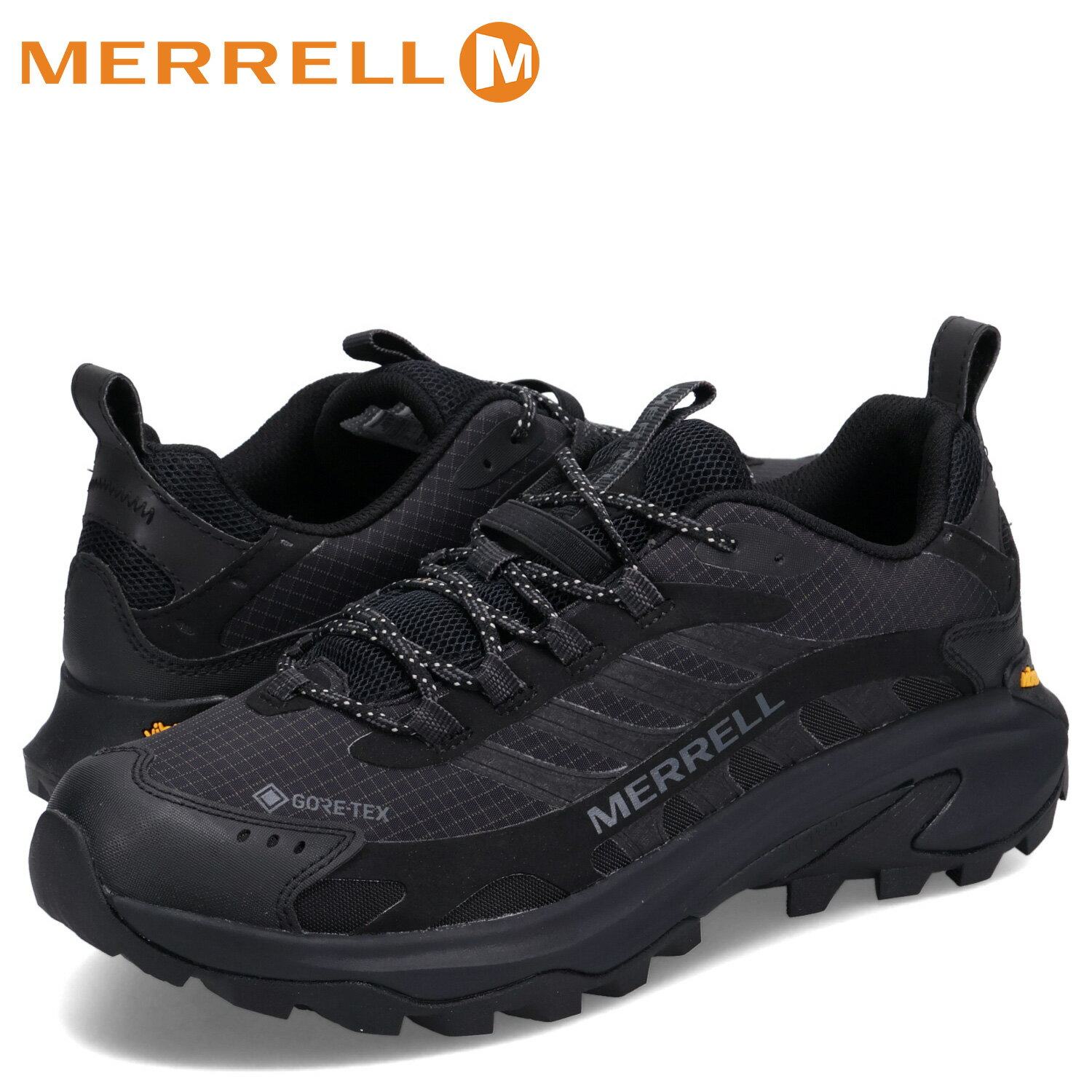 メレル MERRELL ハイキングシューズ スニーカー モアブ スピード 2 ゴアテックス ウォーキング メンズ MOAB SPEED 2 GORE-TEX ブラック 黒 J037513