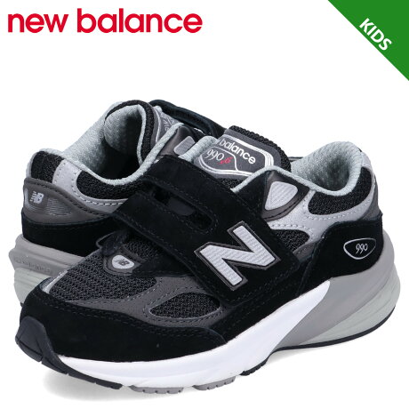 ニューバランス new balance 990 スニーカー キッズ Wワイズ ブラック 黒 IV990BK6