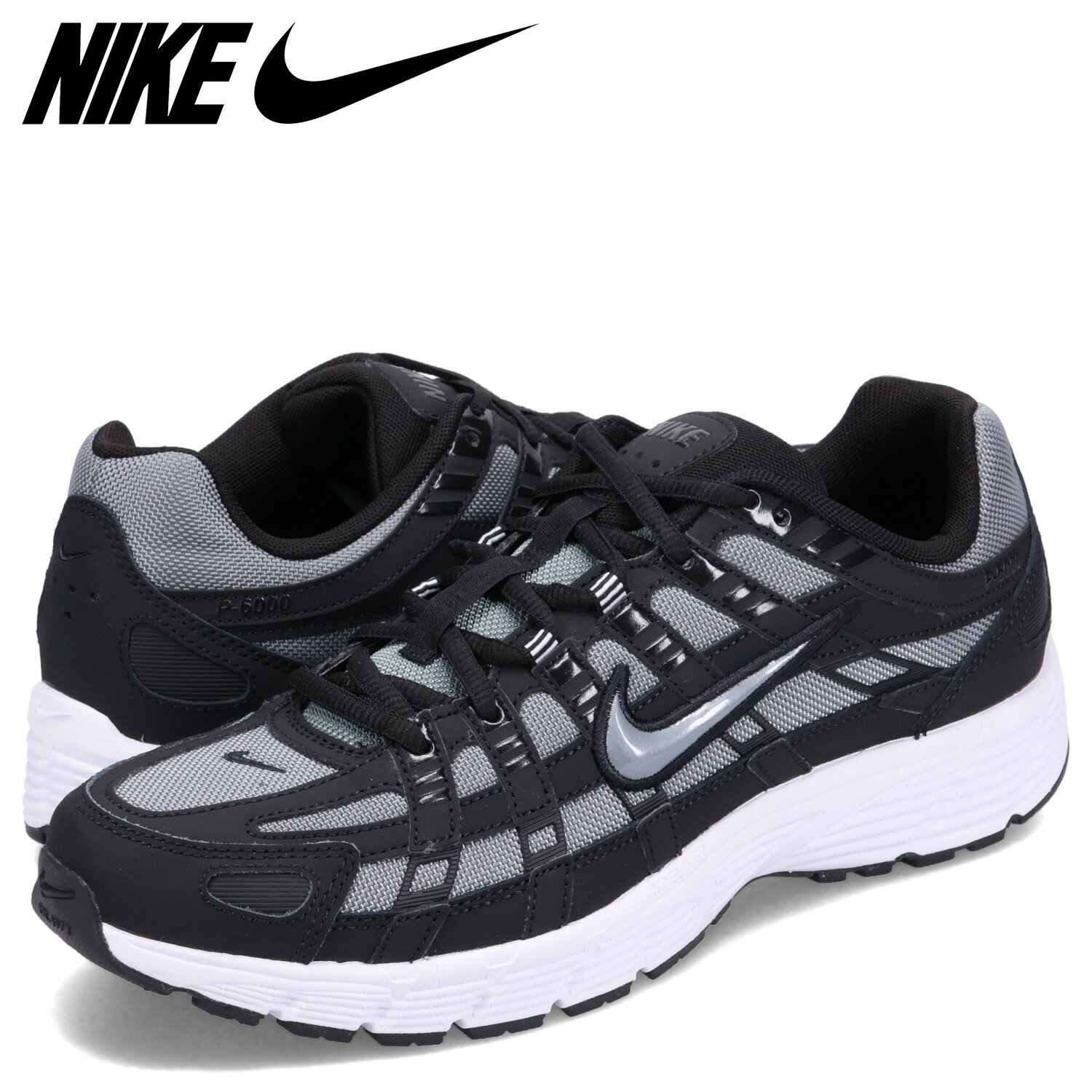 【 最大1000円OFFクーポン！12/2 11:59まで 】 NIKE P-6000 ナイキ スニーカー メンズ レディース ブラック 黒 CD6404-003
