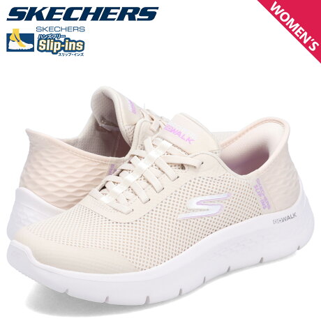 スケッチャーズ SKECHERS スリップインズ ゴーウォーク フレックス スニーカー レディース SLIP-INS GO WALK FLEX-GRAND ENTRY オフ ホワイト 124836W