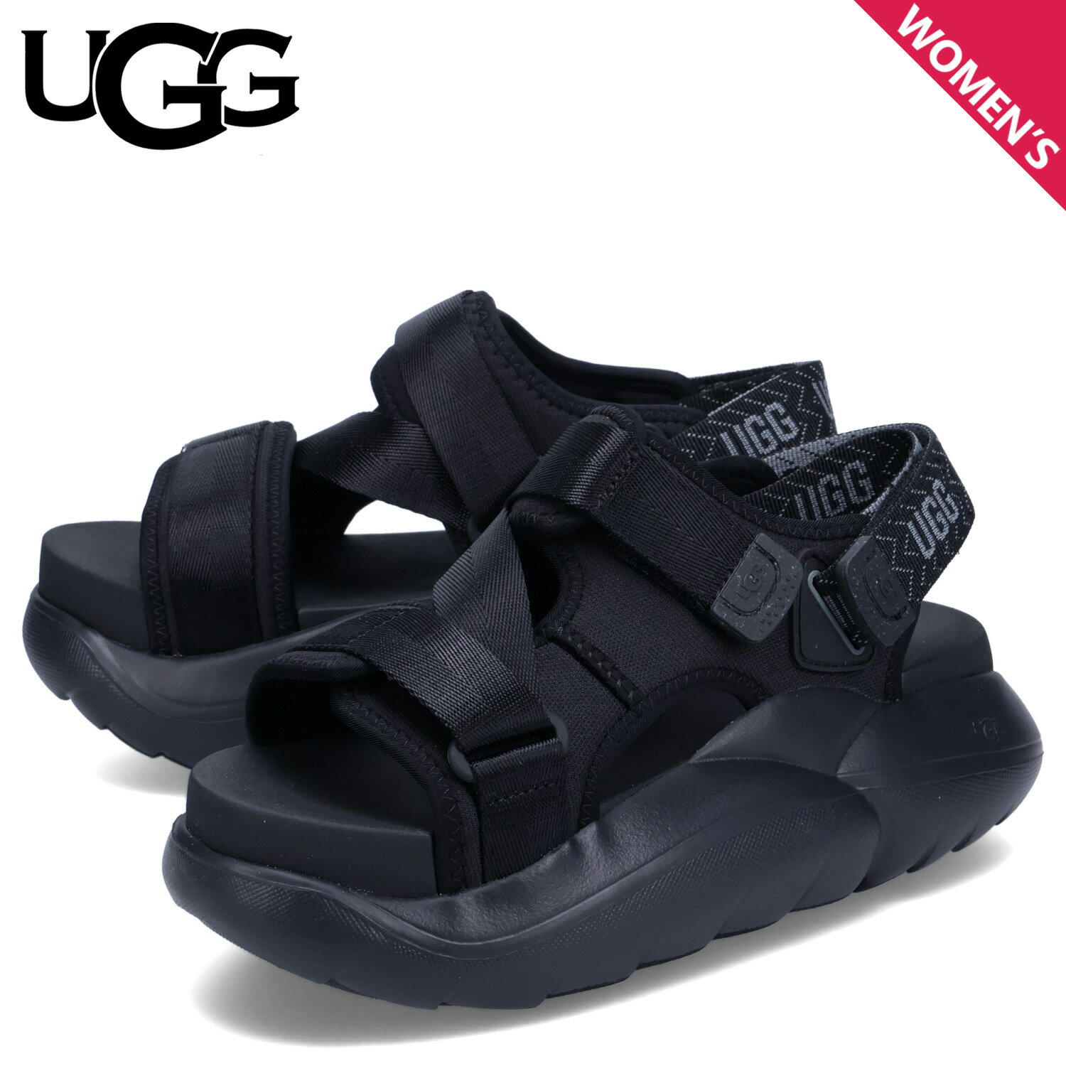 UGG アグ サンダル ストラップサンダル ラ アルト クロスストラップ レディース 厚底 LA ALTO CROSS STRAP ブラック 黒 1152688