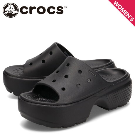 クロックス crocs サンダル スライドサンダル ストンプ レディース 厚底 STOMP SLIDE ブラック 黒 209346-001