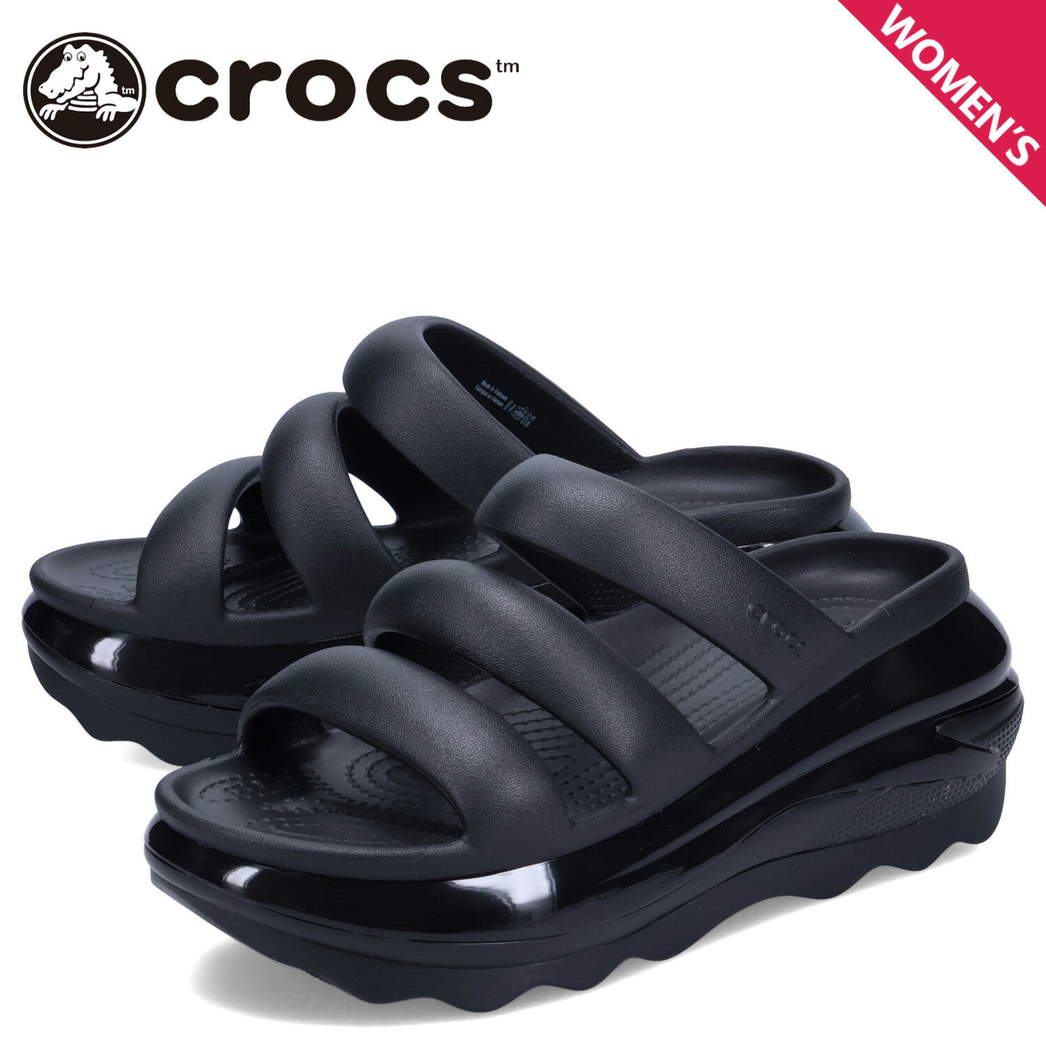 å crocs  饤ɥ ᥬå ȥץ ȥå ǥ  MEGA CRUSH TRIPLE STRAP ֥å  209842-001