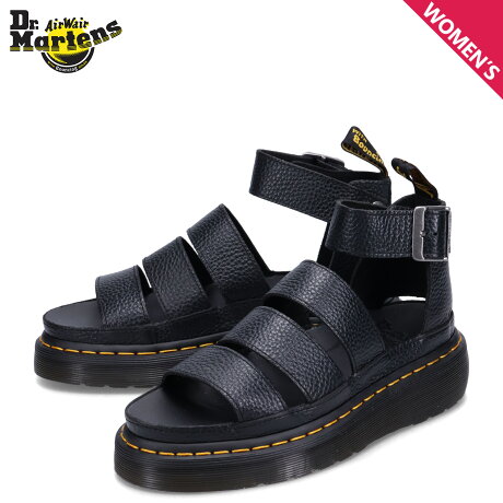 ドクターマーチン Dr.Martens サンダル ストラップサンダル クラリッサ 2 クアッド レディース 厚底 CLARISSA 2 QUAD ブラック 黒 24476001