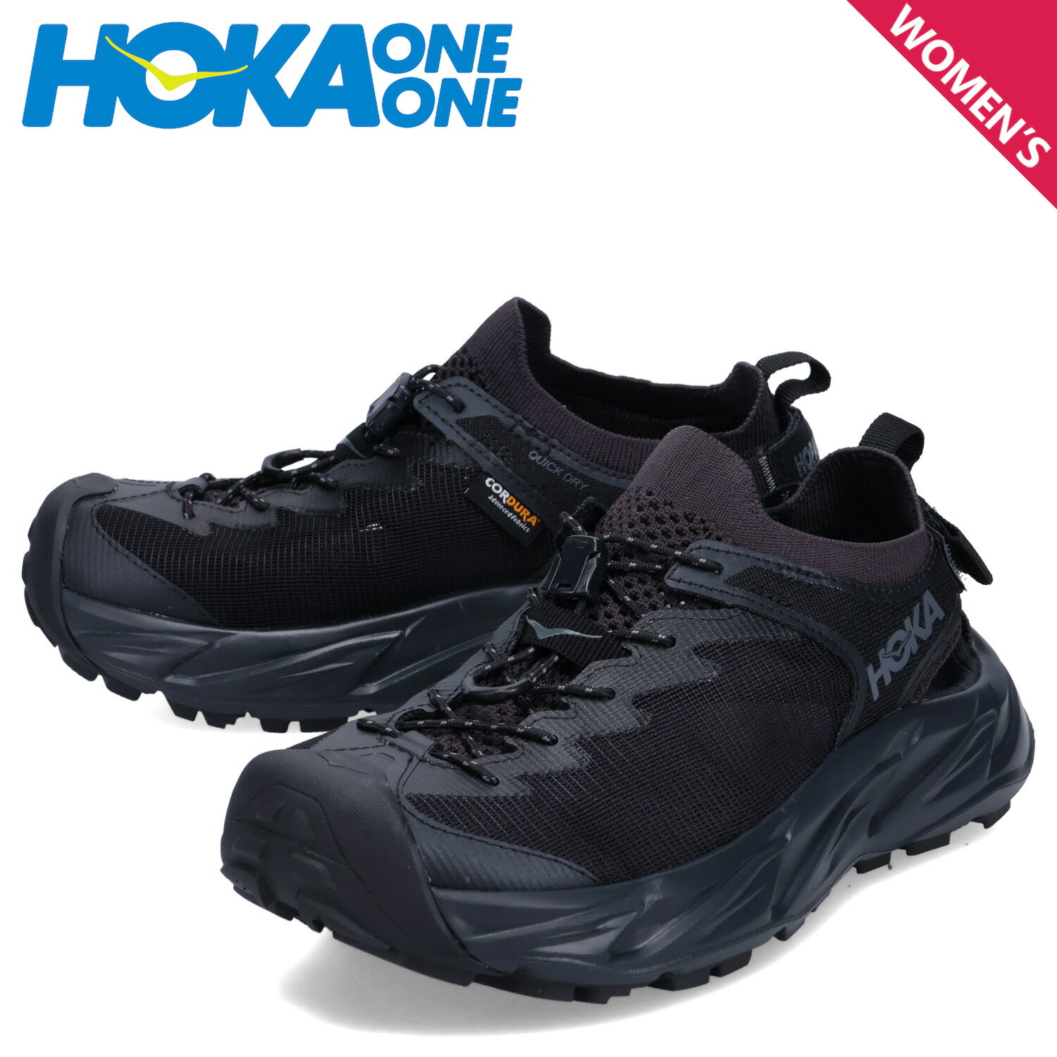 【クーポンで最大1000円OFF！5/16 10:59まで】 ホカオネオネ HOKA ONE ONE スニーカー サンダル ホパラ2 レディース HOPARA 2 ブラック 黒 1147670