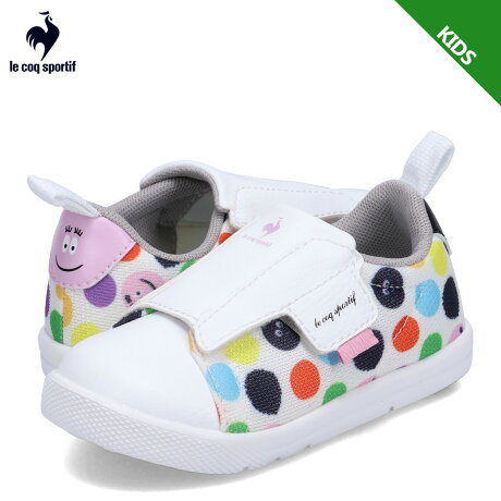 ルコック スポルティフ le coq sportif スニーカー スリッポン ラ ローラン 2 F ART BB キッズ バーバパパ コラボ 子供 男の子 女の子 LA ROLAND 2 F ART BB ホワイト 白 QY5XJC04WM