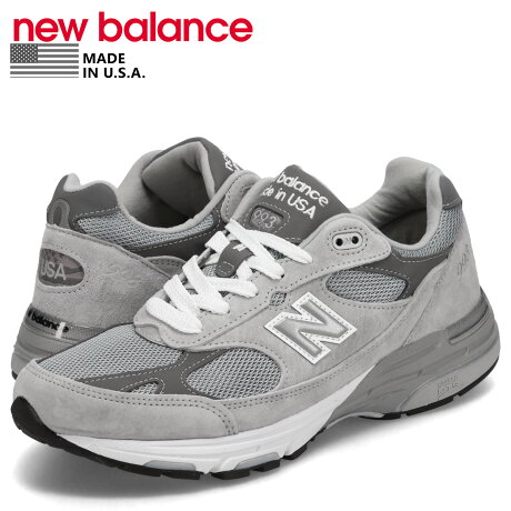 ニューバランス new balance 993 スニーカー メンズ Dワイズ MADE IN USA グレー MR993GL