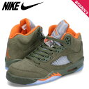 【クーポンで最大1000円OFF！5/16 10:59まで】 NIKE AIR JORDAN 5 RETRO GS ナイキ エアジョーダン5 レトロ スニーカー レディース オリーブ 440888-308