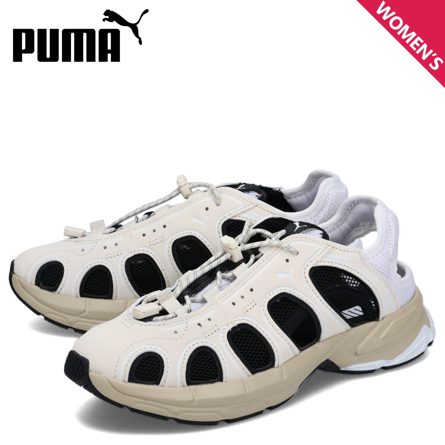 【最大1000円OFFクーポン発行中 4/21 11:59まで！】 PUMA プーマ スニーカー サンダル ベロ レディース VELO SANDAL ホワイト 白 395579-01のサムネイル