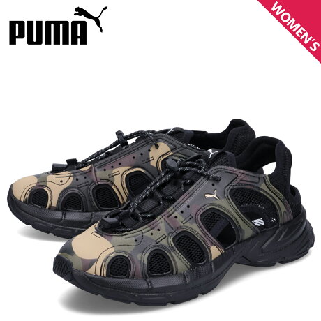 PUMA プーマ スニーカー サンダル ベロ カモ レディース VELO CAMO SANDAL オリーブ 迷彩 396422-01