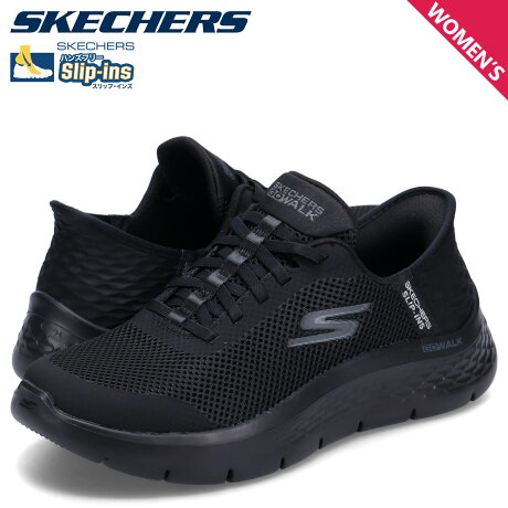 スケッチャーズ SKECHERS スリップインズ ゴーウォーク フレックス スニーカー レディース SLIP-INS GO WALK FLEX ブラック 黒 124836W