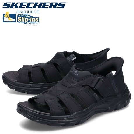 スケッチャーズ SKECHERS スリップインズ リボルテッド SS サンダル スポーツサンダル メンズ SLIP-INS REVOLTED SS ブラック 黒 205184