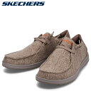  スケッチャーズ SKECHERS スニーカー シューズ メルソン ネラ メンズ RELAXED FIT MELSON NELA ブラウン 210726