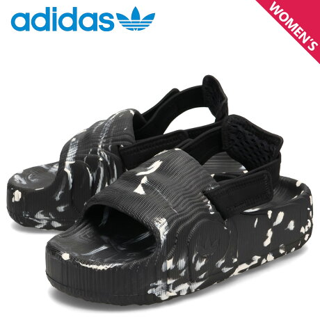 アディダス オリジナルス adidas Originals サンダル ストラップサンダル アディレッタ 22 XLG レディース ADILETTE 22 XLG SLIDES ブラック 黒 IE5650