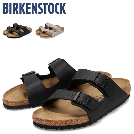 ビルケンシュトック BIRKENSTOCK アリゾナ サンダル メンズ 普通幅 ビルコフロー ARIZONA ブラック グレー 黒