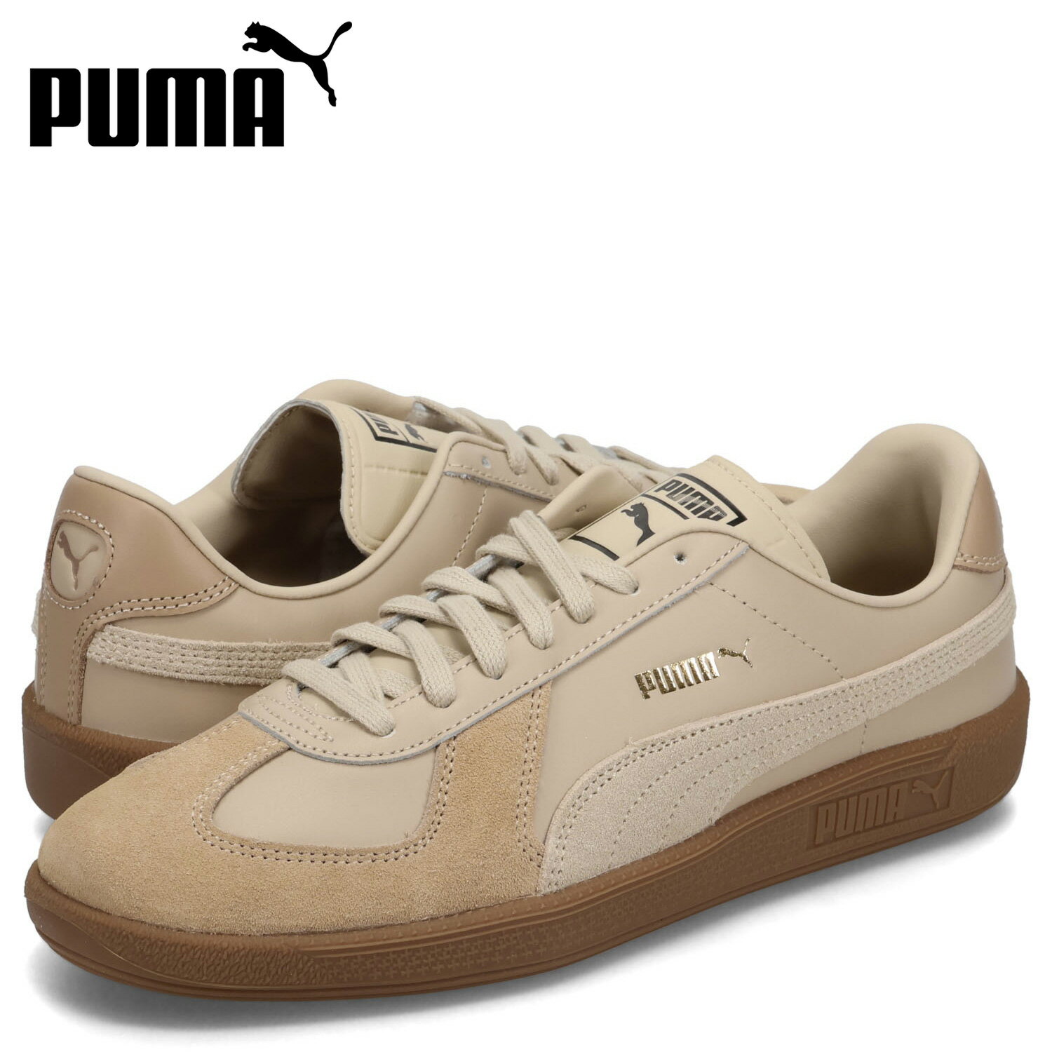 PUMA プーマ スニーカー アーミートレーナー メンズ ARMY TRAINER ベージュ 386607-13