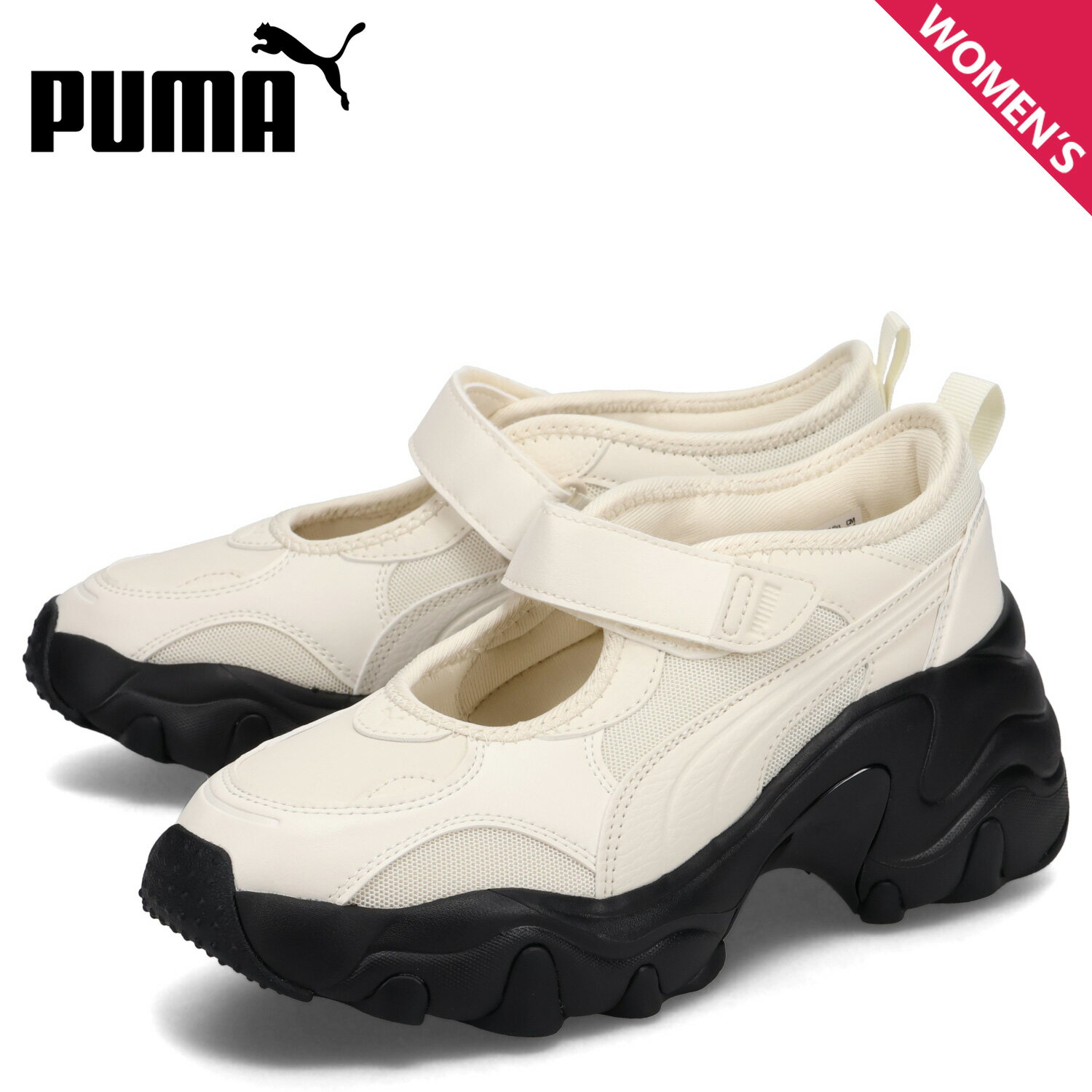 PUMA プーマ サンダル ウェッジサンダル パルサー ウェッジ ジュエル レディース 厚底 PULSAR WEDGE SANDAL JEWELS アイボリー 399104-01