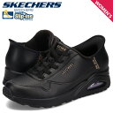 スケッチャーズ SKECHERS スリップインズ ウノ イージー エア ハンズフリー スニーカー レディース SLIP-INS UNO-EASY AIR ブラッ...