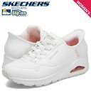 スケッチャーズ SKECHERS スリップインズ ウノ イージー エア ハンズフリー スニーカー レディース SLIP-INS UNO-EASY AIR ホワイ...