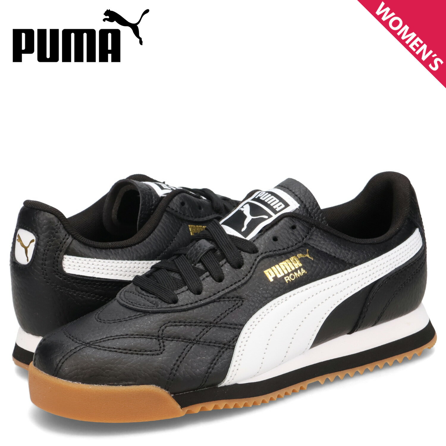 【最大1000円OFFクーポン発行中 11/27 09:59まで！】 PUMA プーマ スニーカー ローマ アニバーサリオ レディース ROMA ANNIVERSARIO ブラック 黒 397720-02