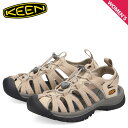 KEEN キーン サンダル スポーツサンダル ウィスパー レディース 軽量 抗菌 防臭 WHISPER ベージュ 1029079