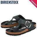 ビルケンシュトック BIRKENSTOCK ギゼ ビッグバックル サンダル レディース 普通幅 ヌバックレザー GIZEH BIG BUCKLE ブラック 黒 1023334