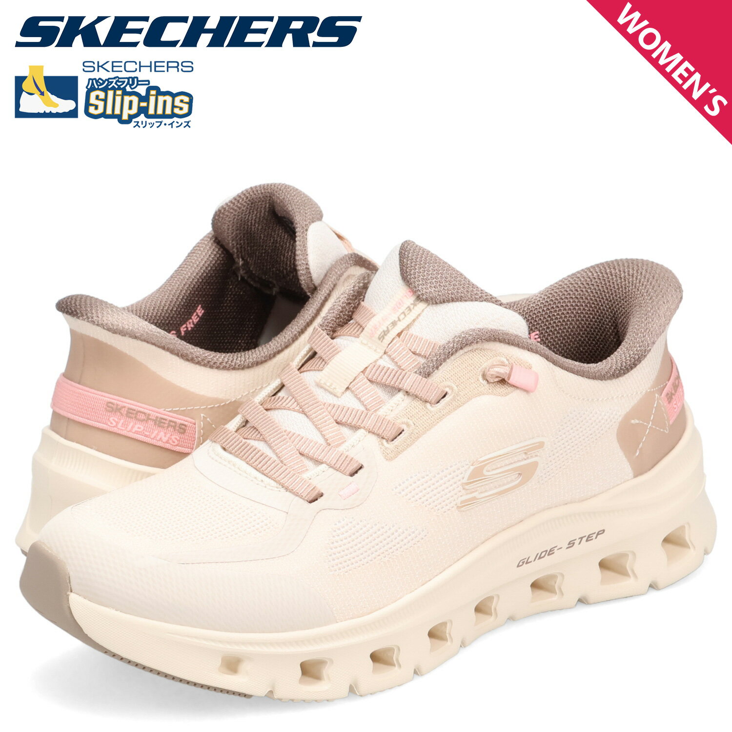 スケッチャーズ SKECHERS スリップインズ グライドステップ プロ ピュア モーション スニーカー レディース SLIP-INS GLIDE-STEP PRO ホワイト 白 150428