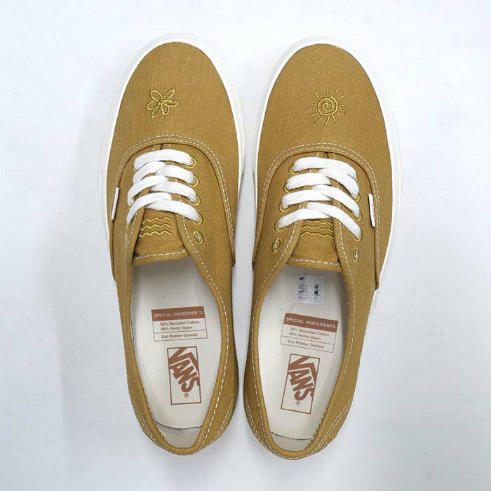 バンズ オーセンティック VN0A5KRDASW[VANS AUTHENTIC ECO THEORY ベージュ][ヴァンズ スニーカー メンズ エコ キャンバス US企画]