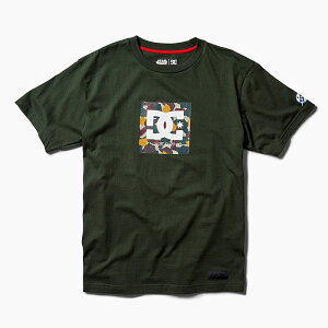 DC STAR WARS BOBA SQUARE HSS ADYZT05138 KTB0[DCシューズ スター・ウォーズ ボバ・フェット 半袖Tシャツ][メンズ/カーキグリーン/ストリート系ブランド/カモ/ロゴ/映画コラボ]