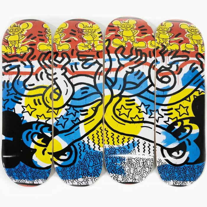 【店内全品最大2000円OFF対象】【スケボー デッキ】DIAMOND X KEITH HARING HANDS BY MICKEY[ダイヤモンドサプライ ミッ...