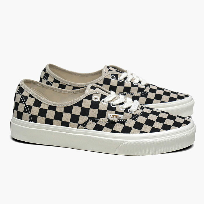 バンズ オーセンティック VN0A5KRD705[VANS AUTHENTIC ECO THEORY チェッカーボード柄][ヴァンズ スニーカー メンズ レディース 白黒 キャンバス US企画]